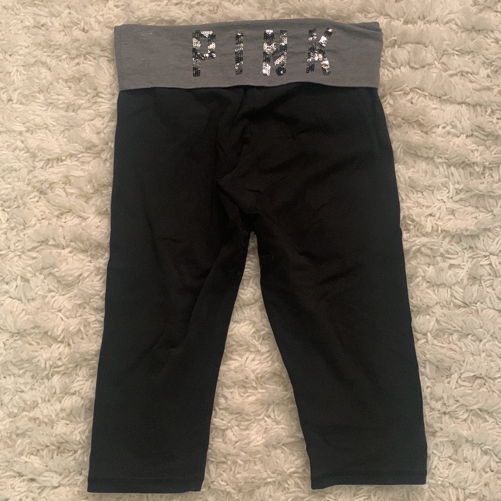 Y2K VS Pink Sequin Fold Over Capris